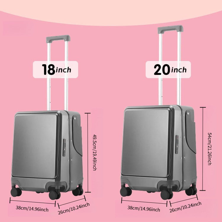 Children's Travel Luggage, Children's Seat Travel Luggage, 20 Inch Foldable Seat With Backrest. Computer Case With USB Port And 360 Degree Rotating Wheel. Hard Shell Luggage