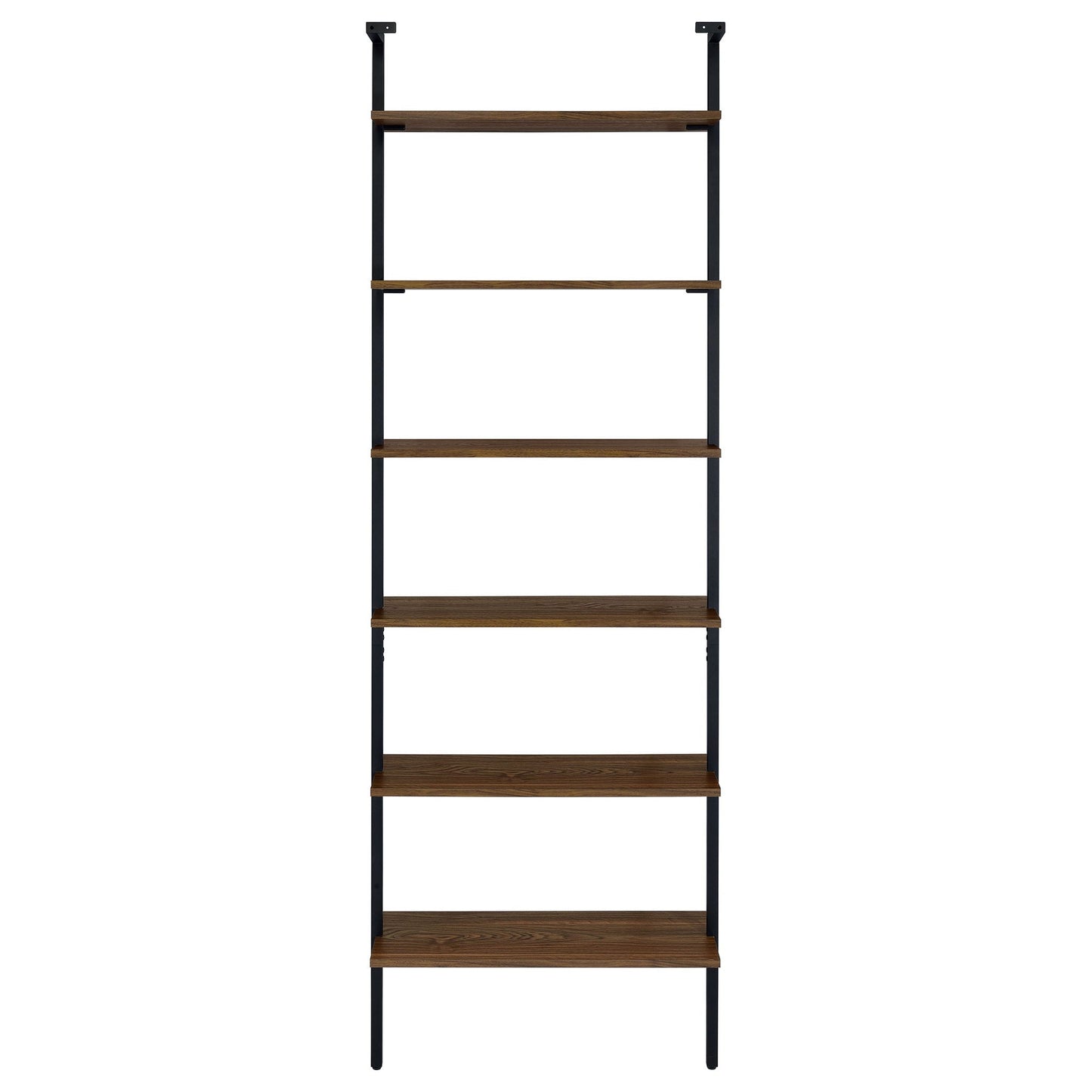 Christy - Owens - 6 Shelf Wall Bookshelf - Walnut