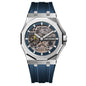 Fully Automatic Luminous Decorative Hollow Silicone-Strap Mechanical Alloy Watch