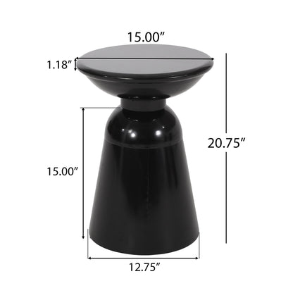 Outdoor Modern Metal End Large Table