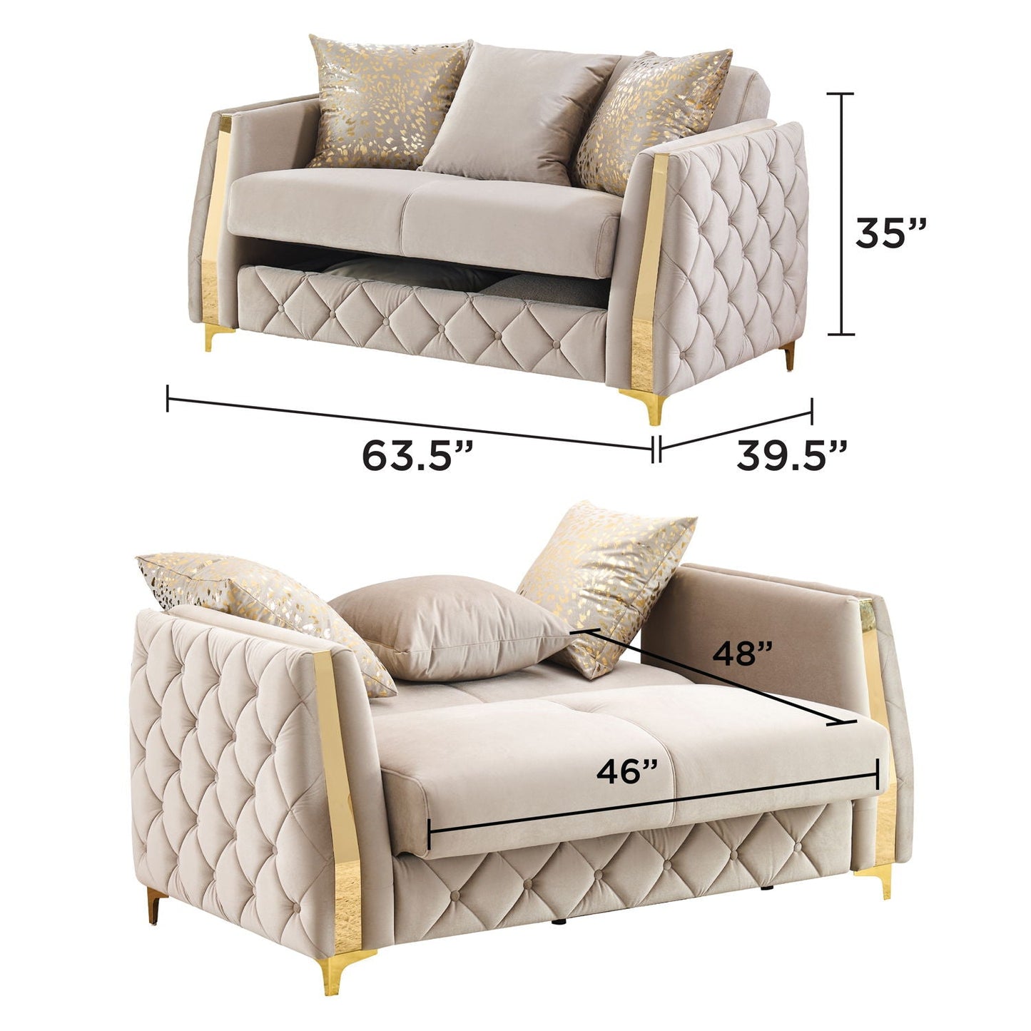 Lippa - Sleeper Loveseat