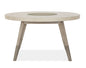 Lenox - Round Dining Table - Warm Silver