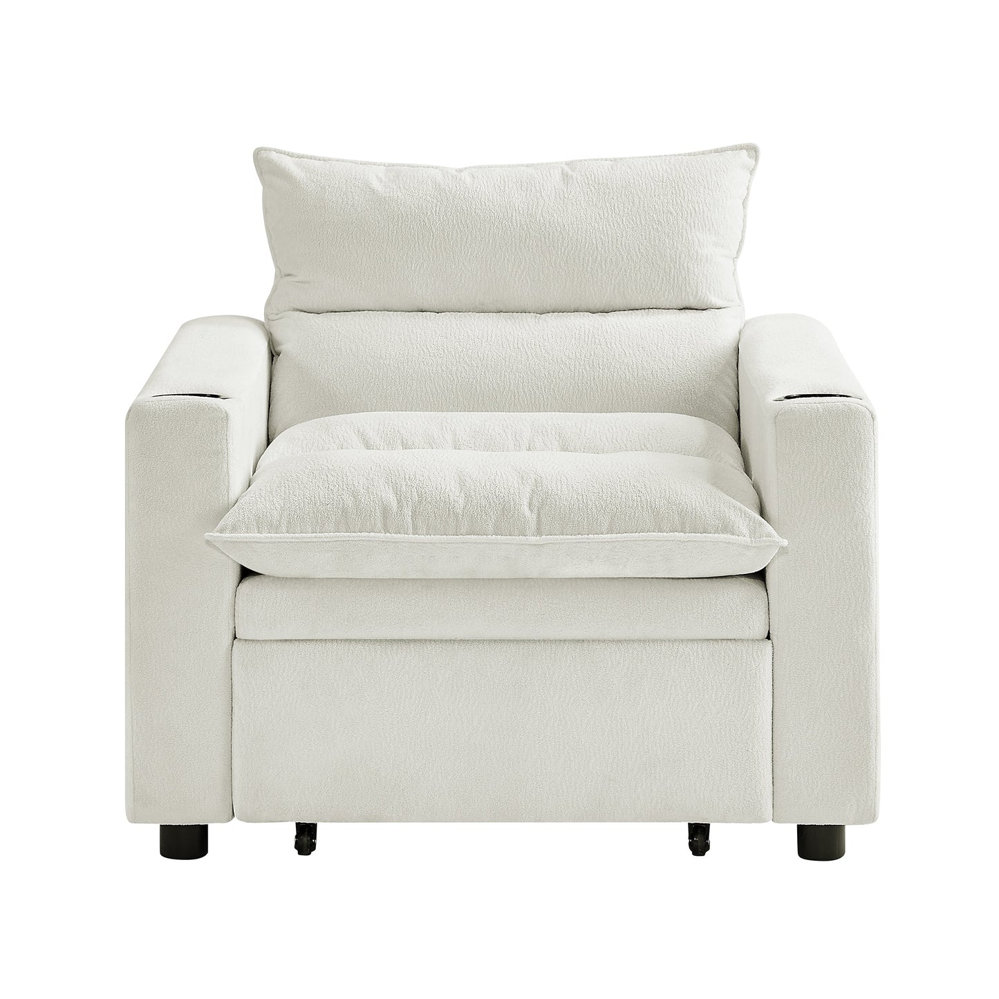 Sleeper Sofa Chair Bed - Convertible 3-in-1 Design