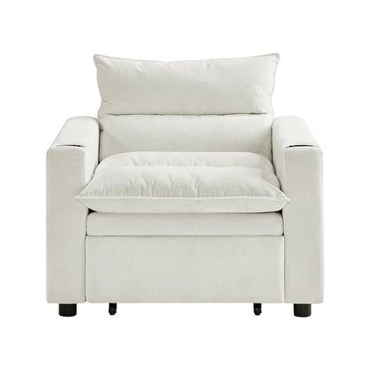 Sleeper Sofa Chair Bed - Convertible 3-in-1 Design