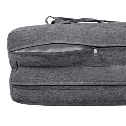 Outdoor Chaise Lounge Cushion Only, Water-Resistant Patio Lounge Chair Cushion With Removable Cover