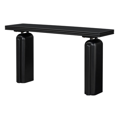 U_STYLE Chic Acacia Veneer Console Table