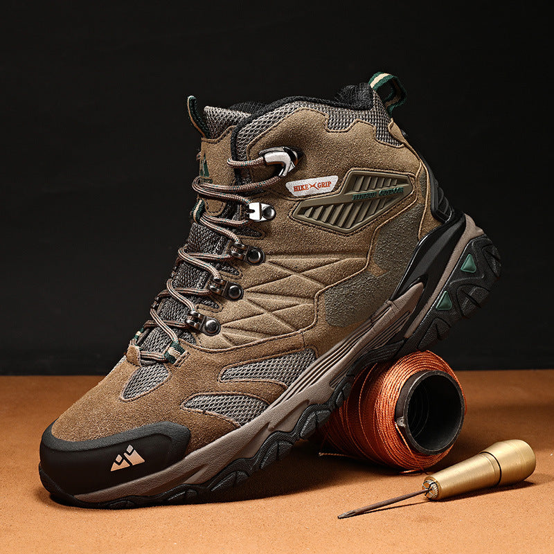 Outdoor Leisure Sports High-top Waterproof Non-slip Men's Hiking Shoes
