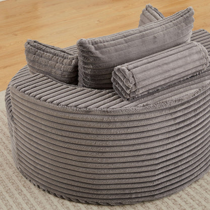 Modern Single Sofa With Backrest Pillow For Living Room