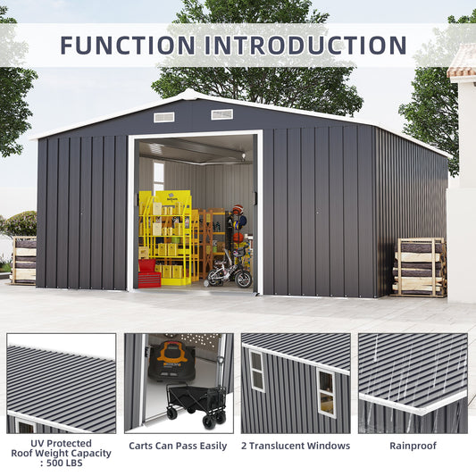 Campcraft 10x12ft Color Steel Plate Storage Shed