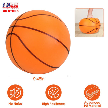 Silent Basketball Foam Bouncing Silent Basketball Uncoated High Density Foam Ball Indoor Low Noise Training Ball