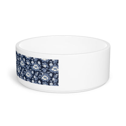 Midnight Blue Garden in Bloom - Pet Bowl