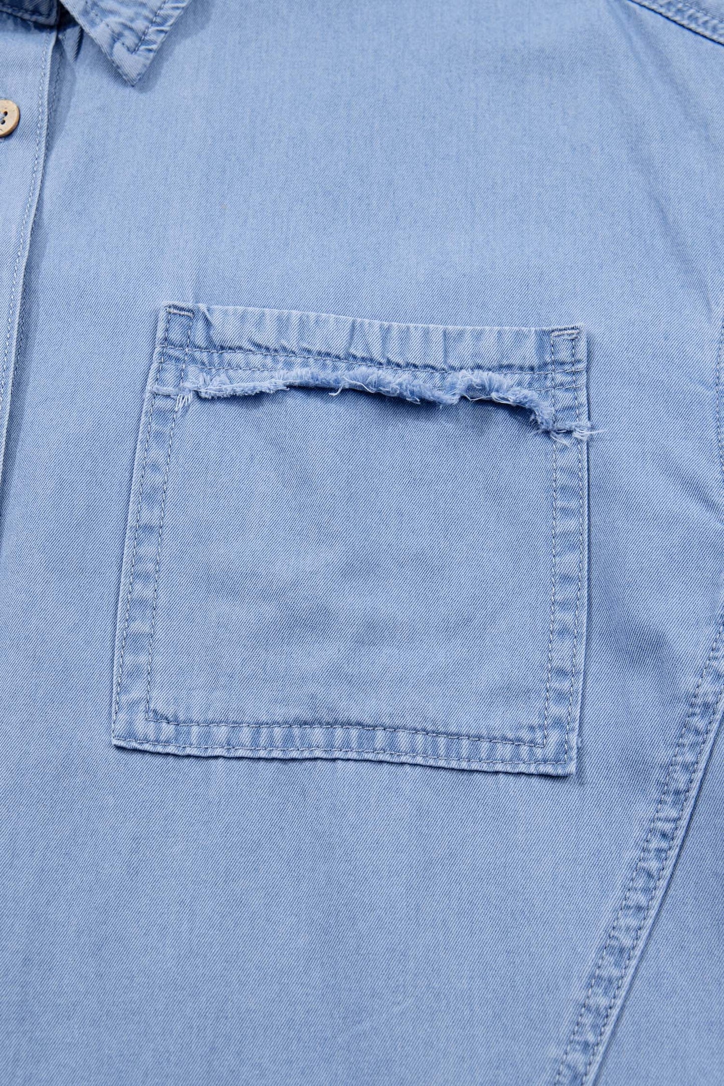 Londyn Bracelet Sleeve Chambray Shirt