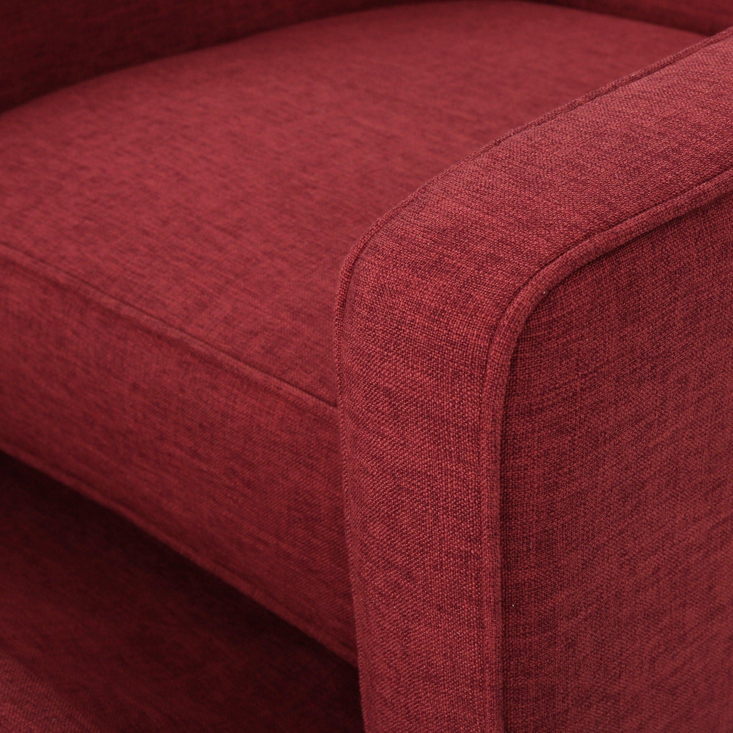 Mid-Century Modern Recliner With Button Tufted Waffle Stitch