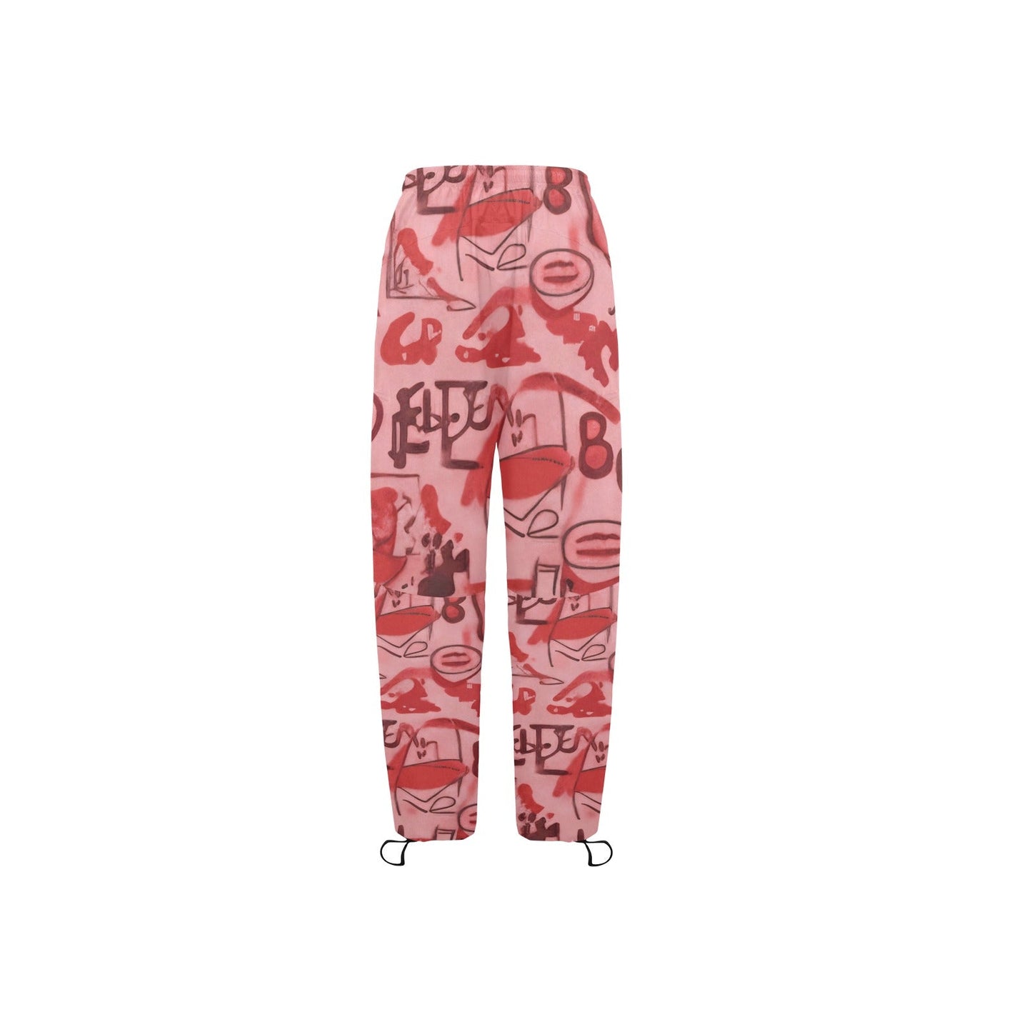 Pink Graffiti scribbles Women's Quick Dry Sweatpants(L65) CREATED BY DESIGNS BY KIEKIE
