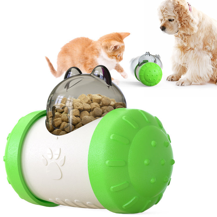 Funny Dog Treat Leaking Wheel Toy - Interactive Play for Dogs, Puppies, and Cats
