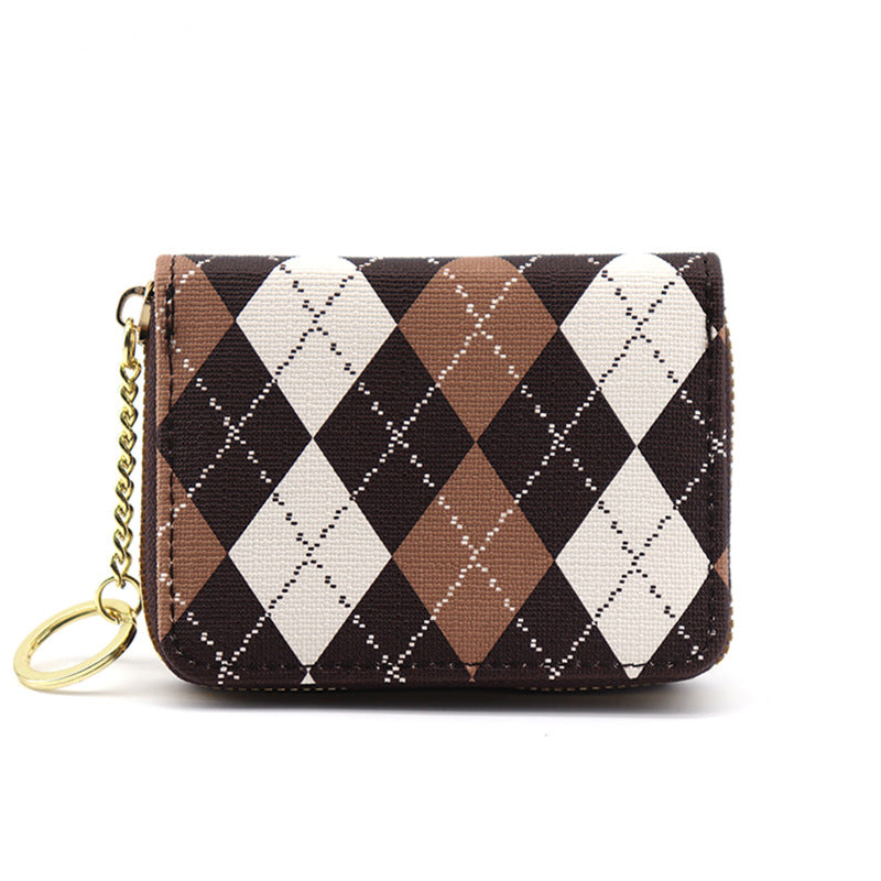 Diamond Zipper Coin Purse Large Capacity