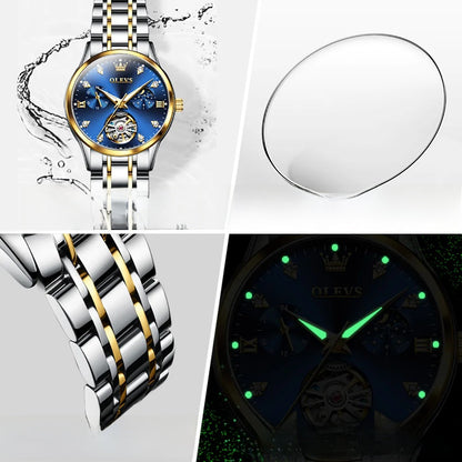 Women's Open-Heart Automatic Bracelet Watch