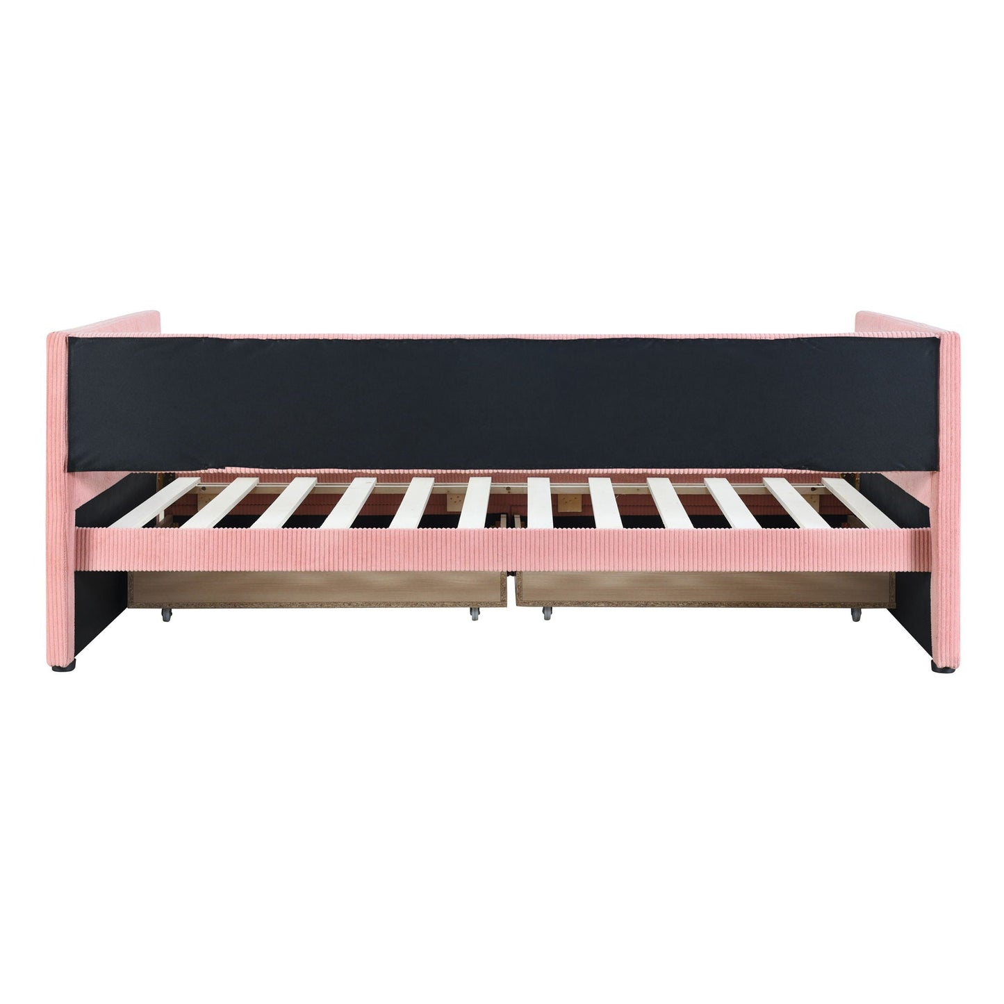 Daybed With Two Drawers And Wood Slat