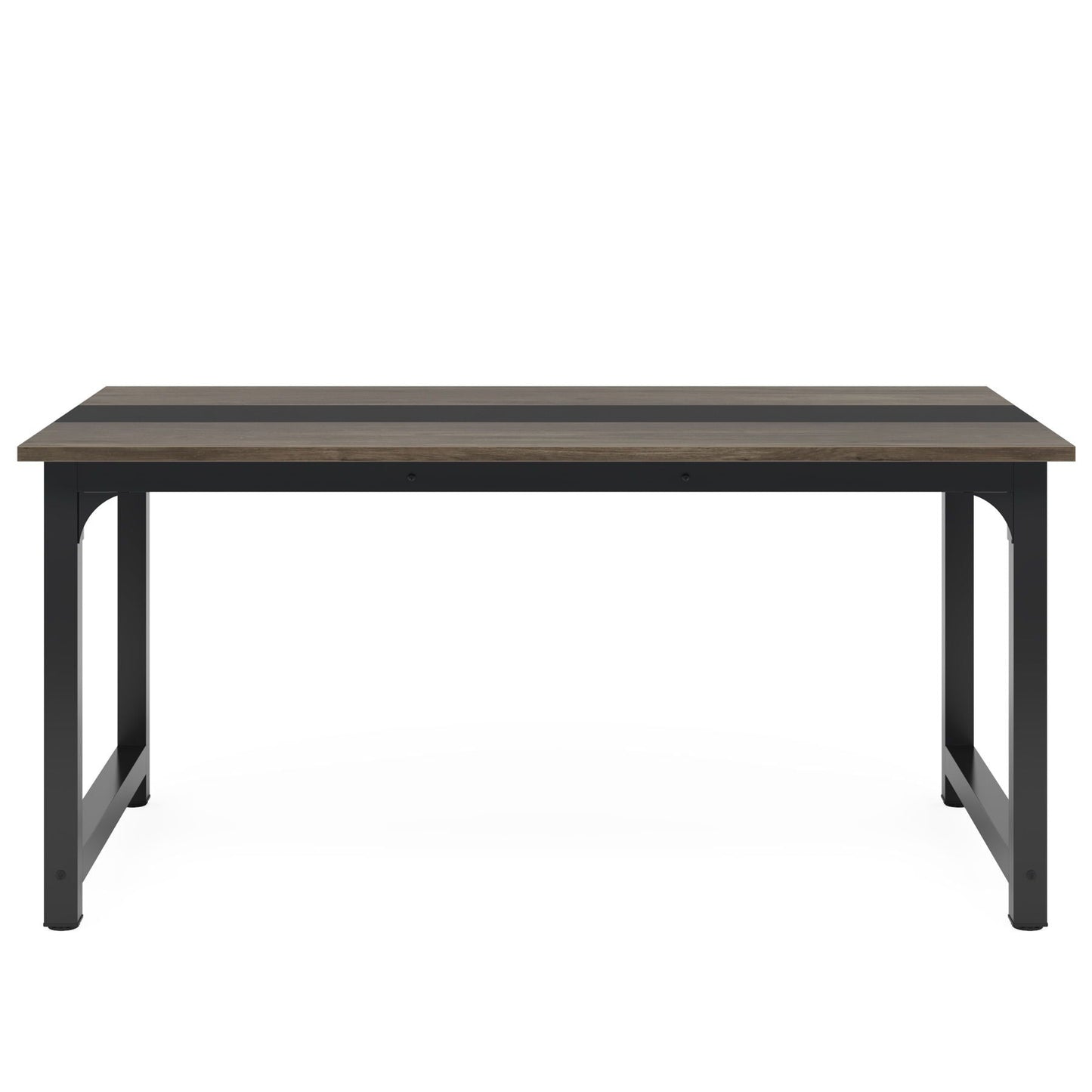 Large Computer Desk With Steel Frame for Home Office Workstation