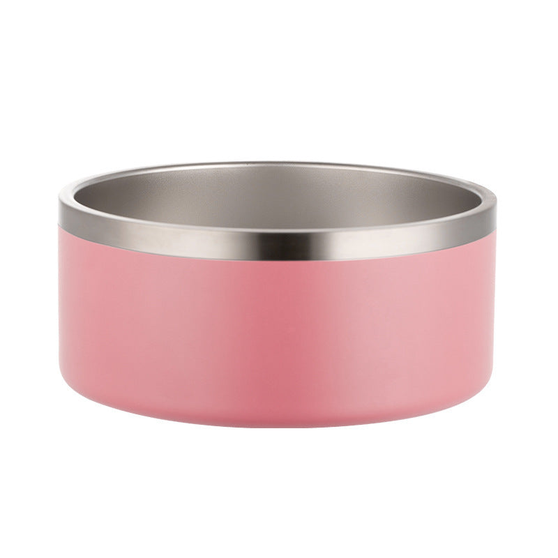 Stainless Steel Dog Bowl Inside And Outside 304 With Silica Gel Pad