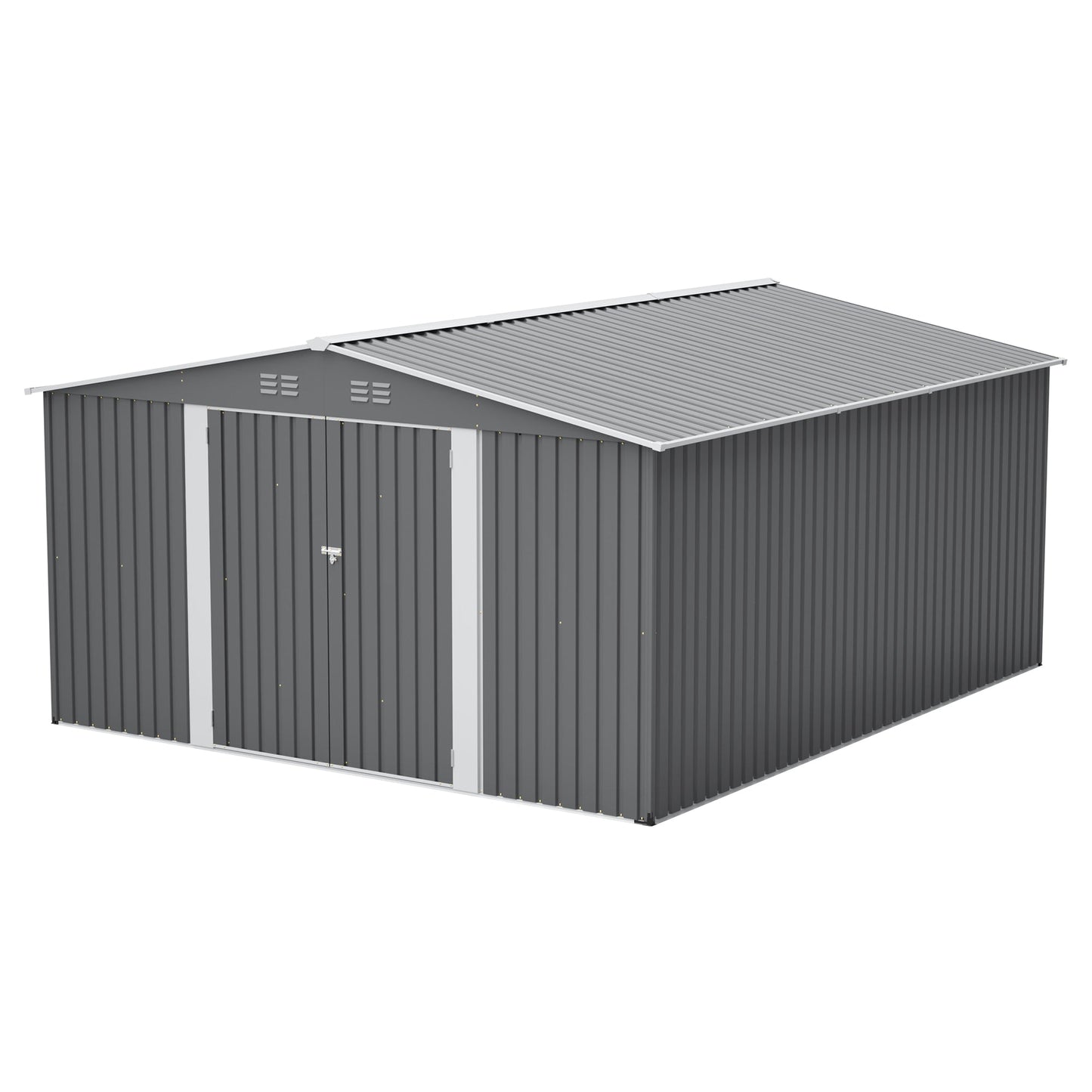12×14 ft Outdoor Metal Storage Shed
