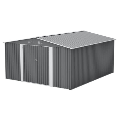 12×14 ft Outdoor Metal Storage Shed