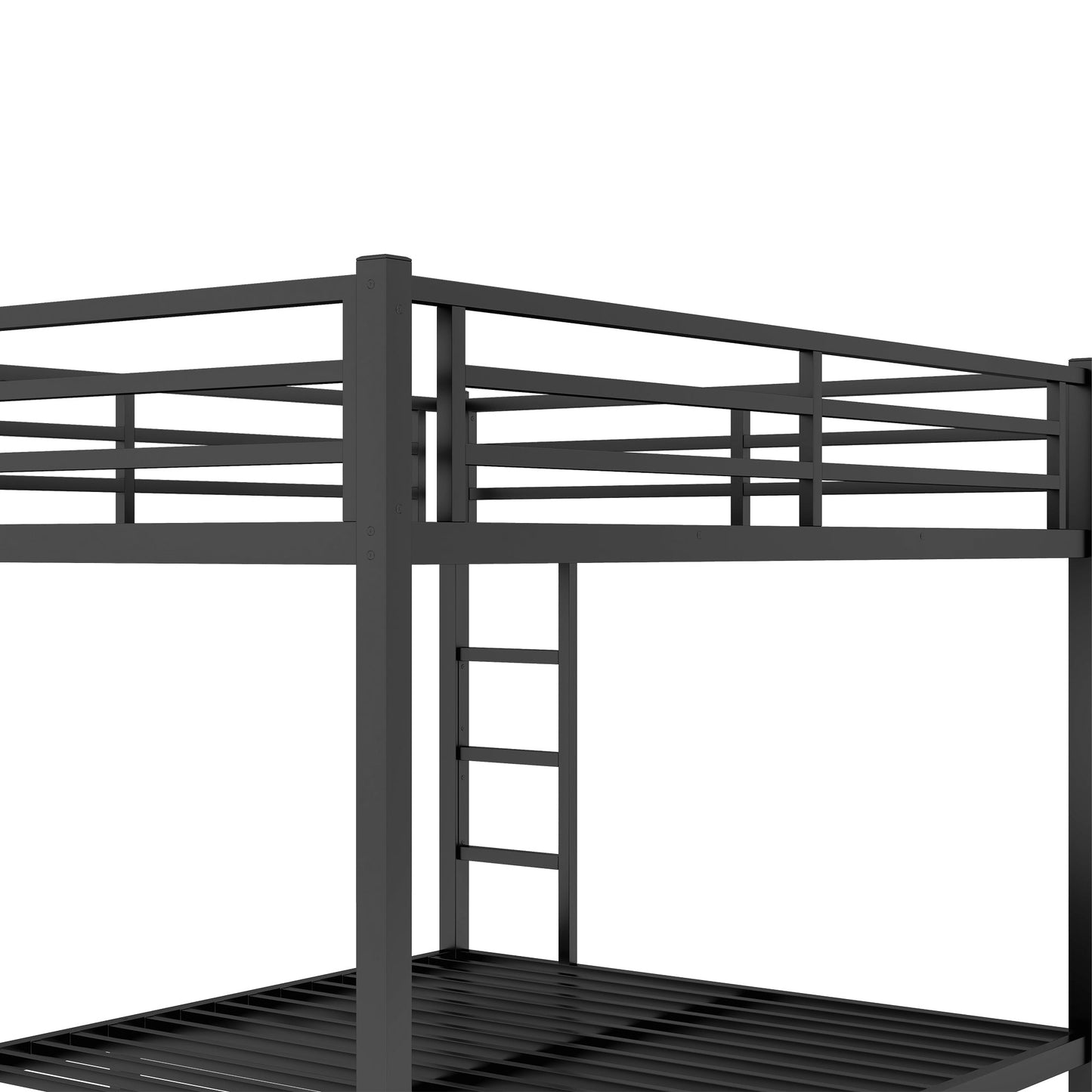 Metal Queen Over Queen Bunk Bed for Teens and Adults