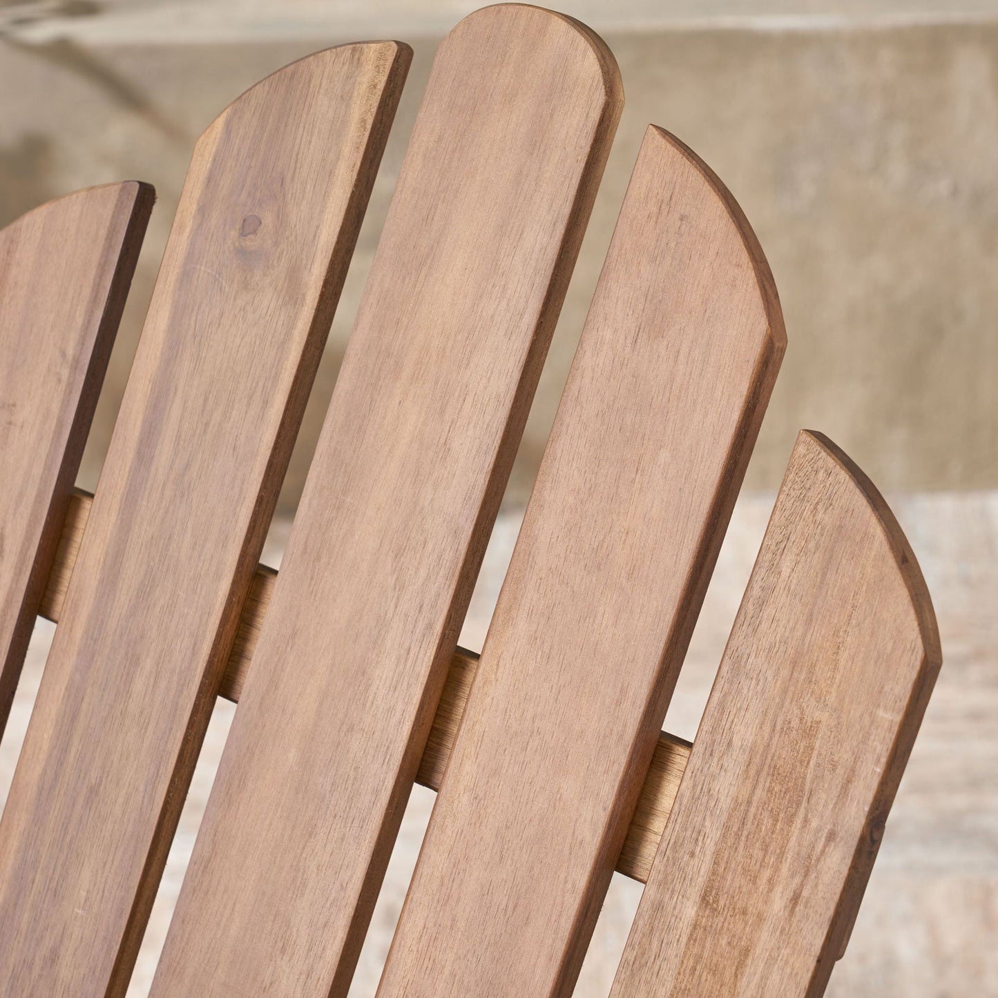 Echoes Outdoor Acacia Wood Adirondack Rocking Chair