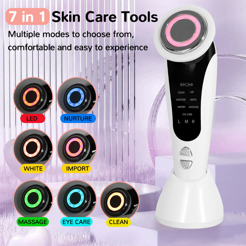 Red And Blue Light Multifunctional Household Portable Face Lifting Inductive Therapeutical Instrument
