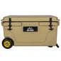 65 Quart Khaki Cooler - Ultra-Tough Hard Shell Ice Chest