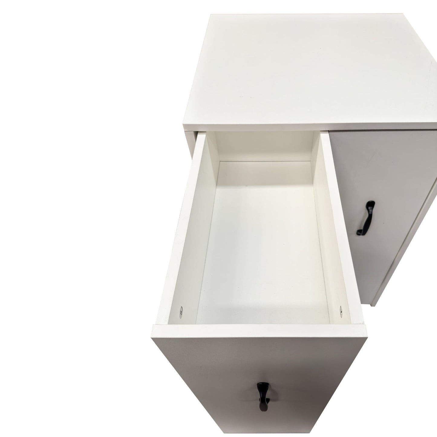 3 Tier Wooden Floor Standing Bookcase with Slide Out Drawer Storage
