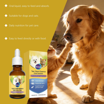 Kriath Pet Eye  Oral Liquid Gentle Formula Keeps Eyes Clean, Ideal For Daily Care