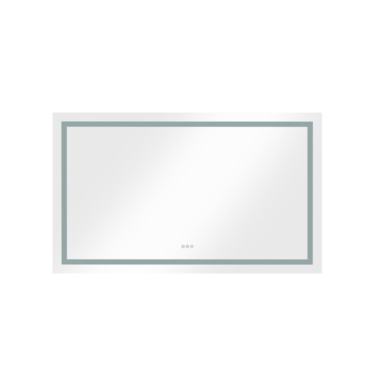 60 x 36 Inch LED Bathroom Mirror with Front and Backlight