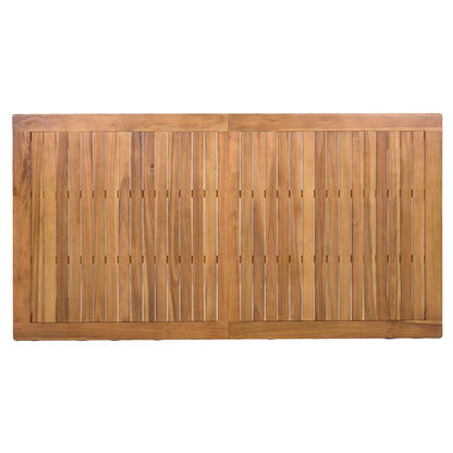 TOPMAX Patio Wooden Dining Table, 67"L Rectangular