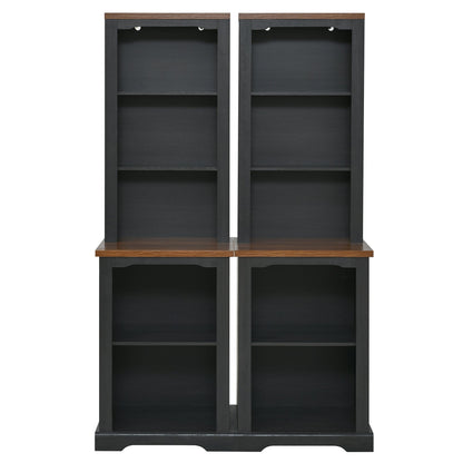 ON-TREND Two-Piece Elegant Freestanding Tall Cabinet