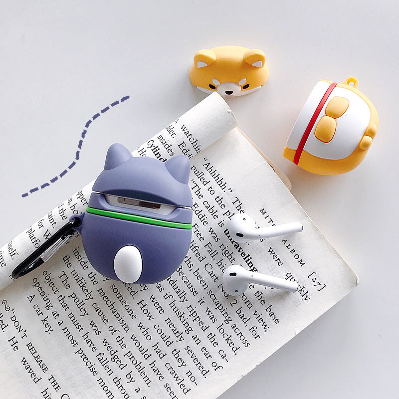 Compatible with Apple, Cute Shiba Inu Headphones Set