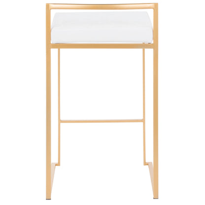 Fuji - Contemporary / Glam Design Counter Stool (Set of 2)