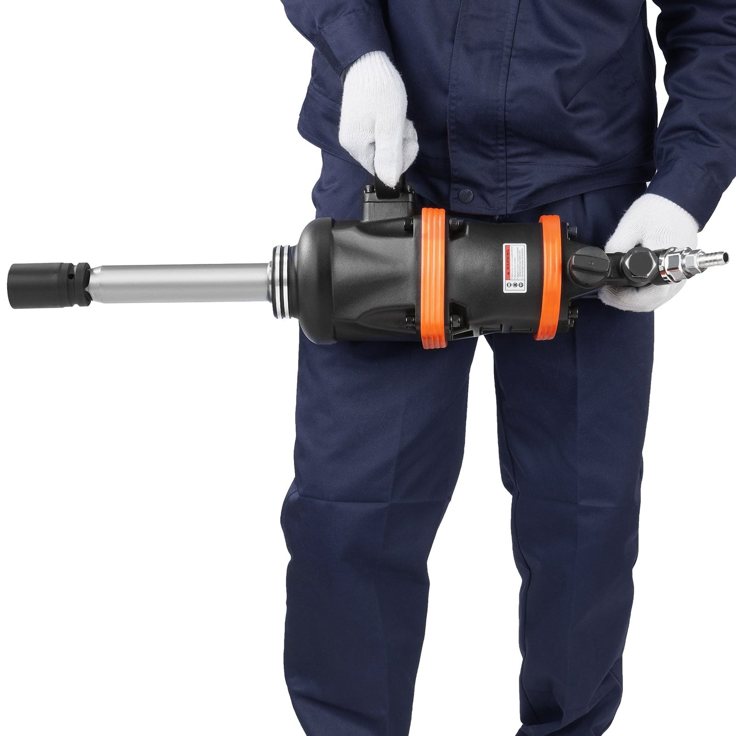 1 Inch Air Impact Wrench with 5175 ft-lbs Torque and 8 Inch Extended Anvil