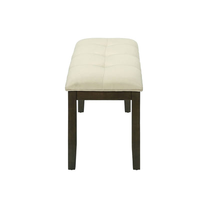 Bench, Rectangular, Hallway, Upholstered, Transitional - Cream