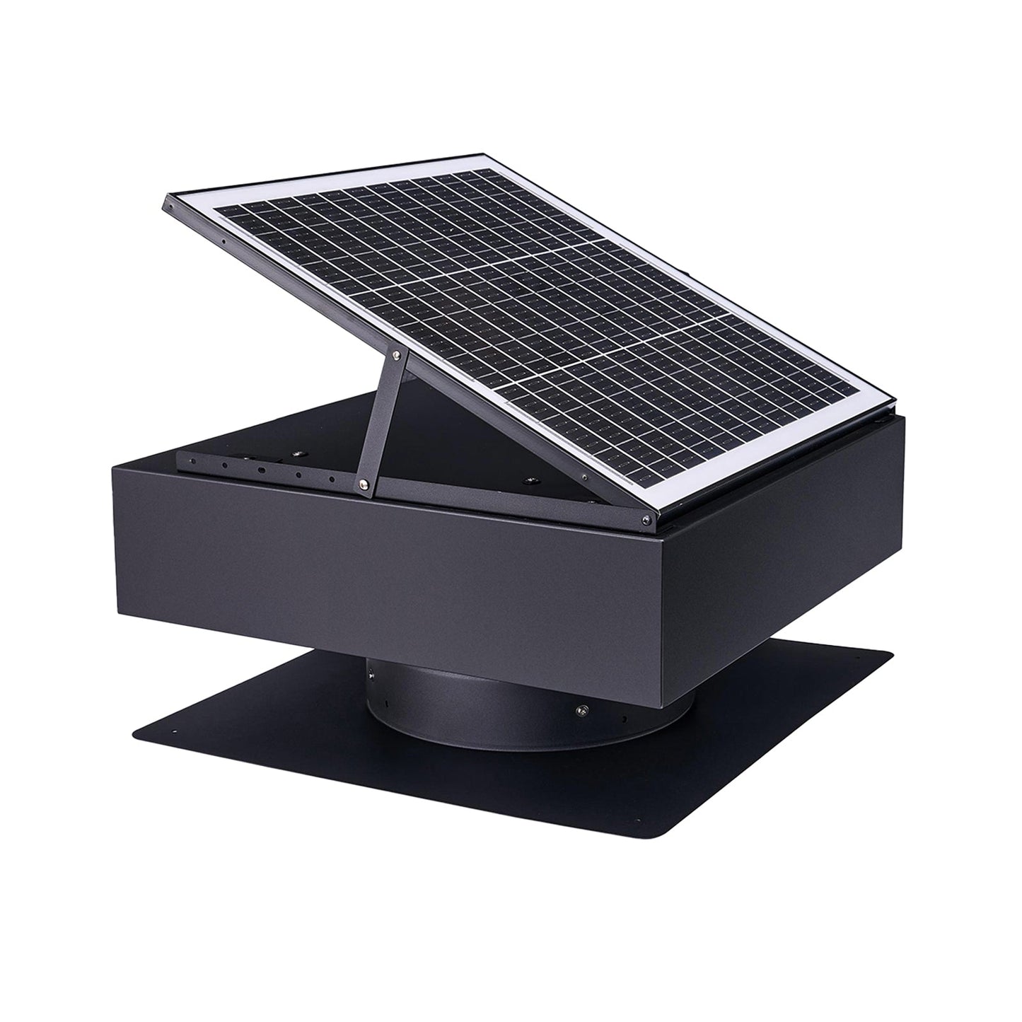 12" Solar Roof Vent Fan, 40W Dual Power Attic Exhaust Fan with Remote & Auto Start