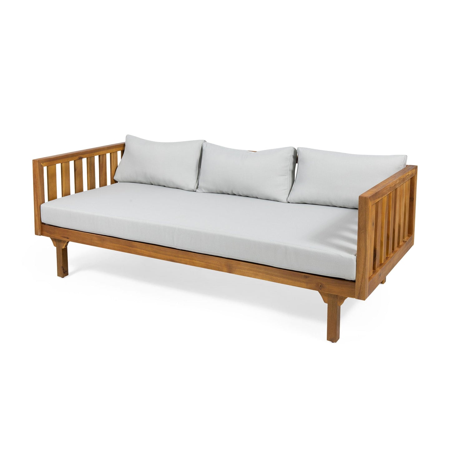 Claremont 3 Seater Daybed Teak Acacia Wood Water Resistant Cushions