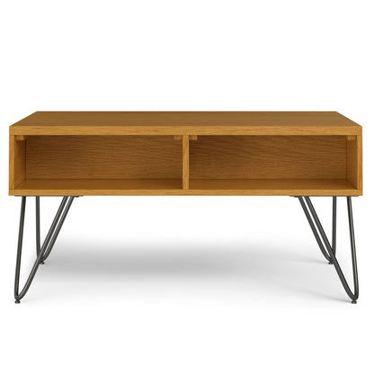 Hunter - Lift Top Coffee With Hidden Storage - Oak