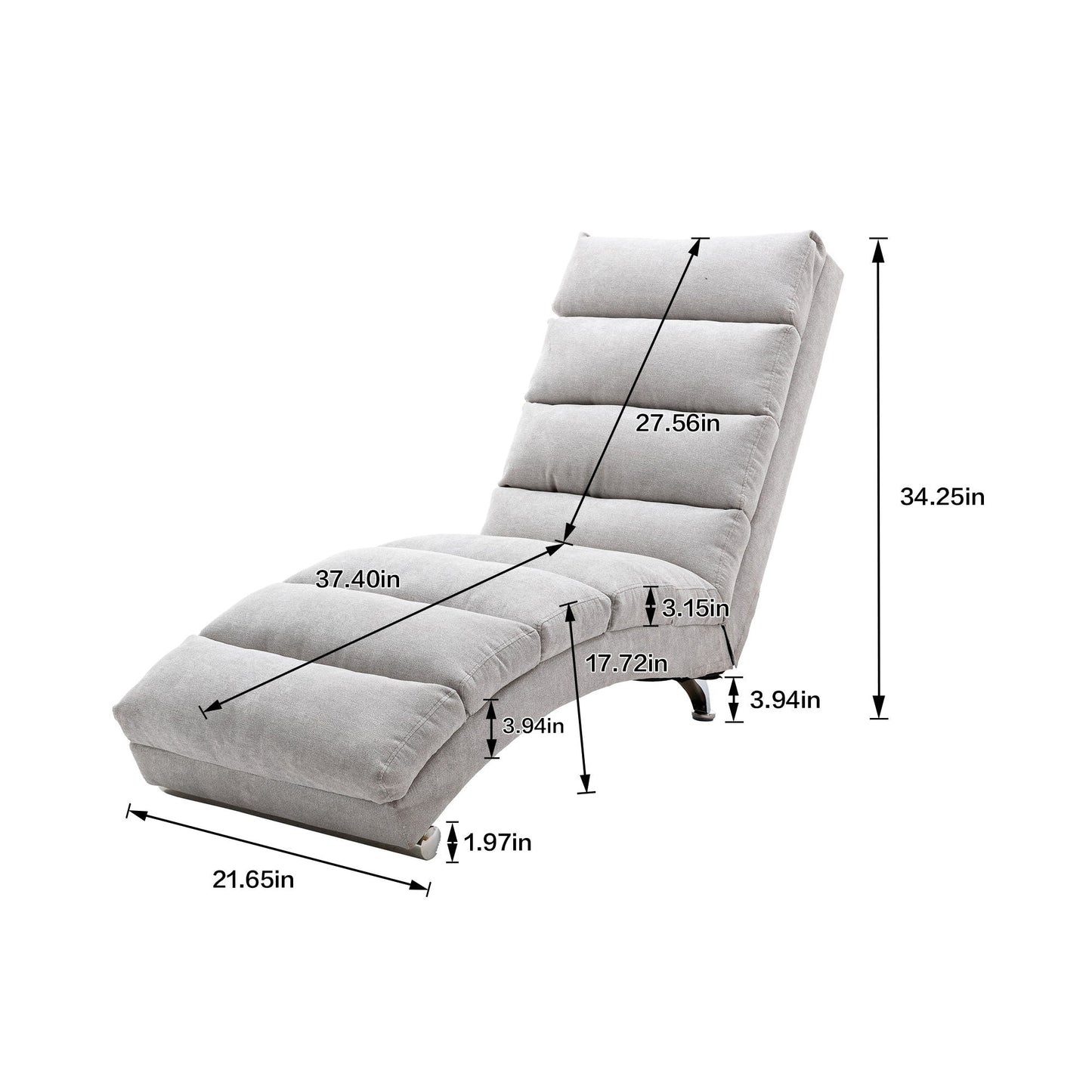 Massage Chaise Lounge Indoor With Remote Control