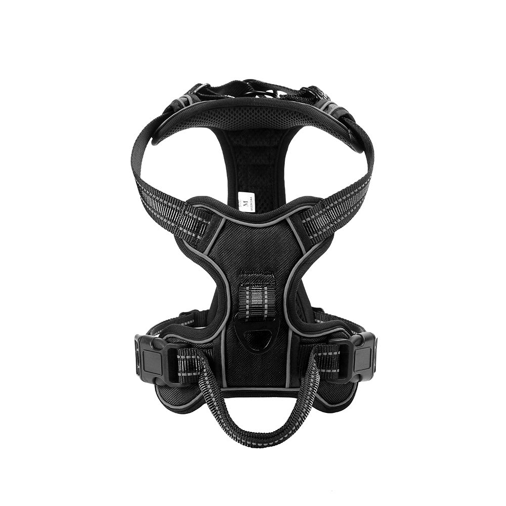 Dog Vest Chest And Back Breathable Reflective Gallus Hand Holding Rope