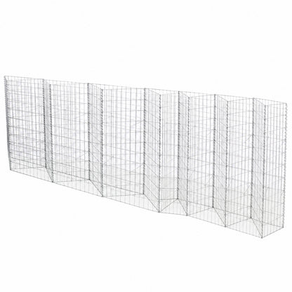 Galvanized Steel Tall Gabion Basket with Multiple Compartments