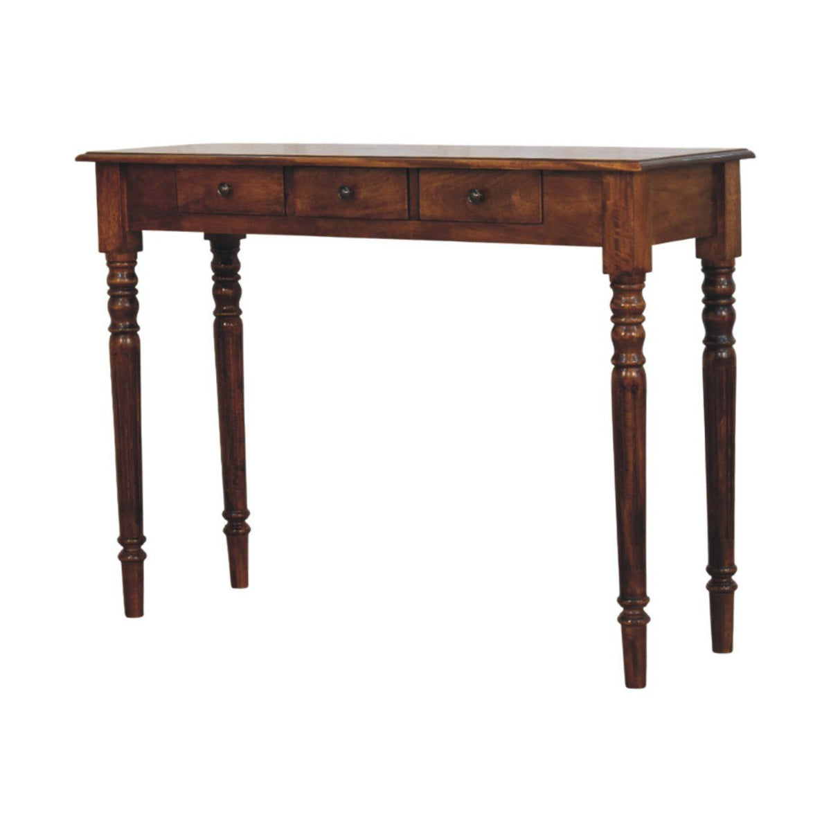 Turned Legs Drawer Console Table