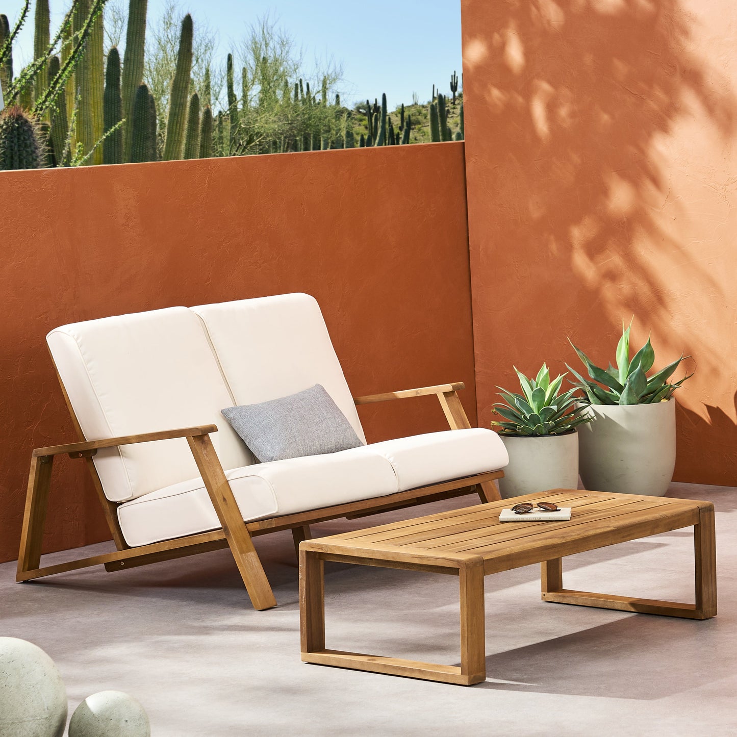 Paloma Loveseat and Coffee Table