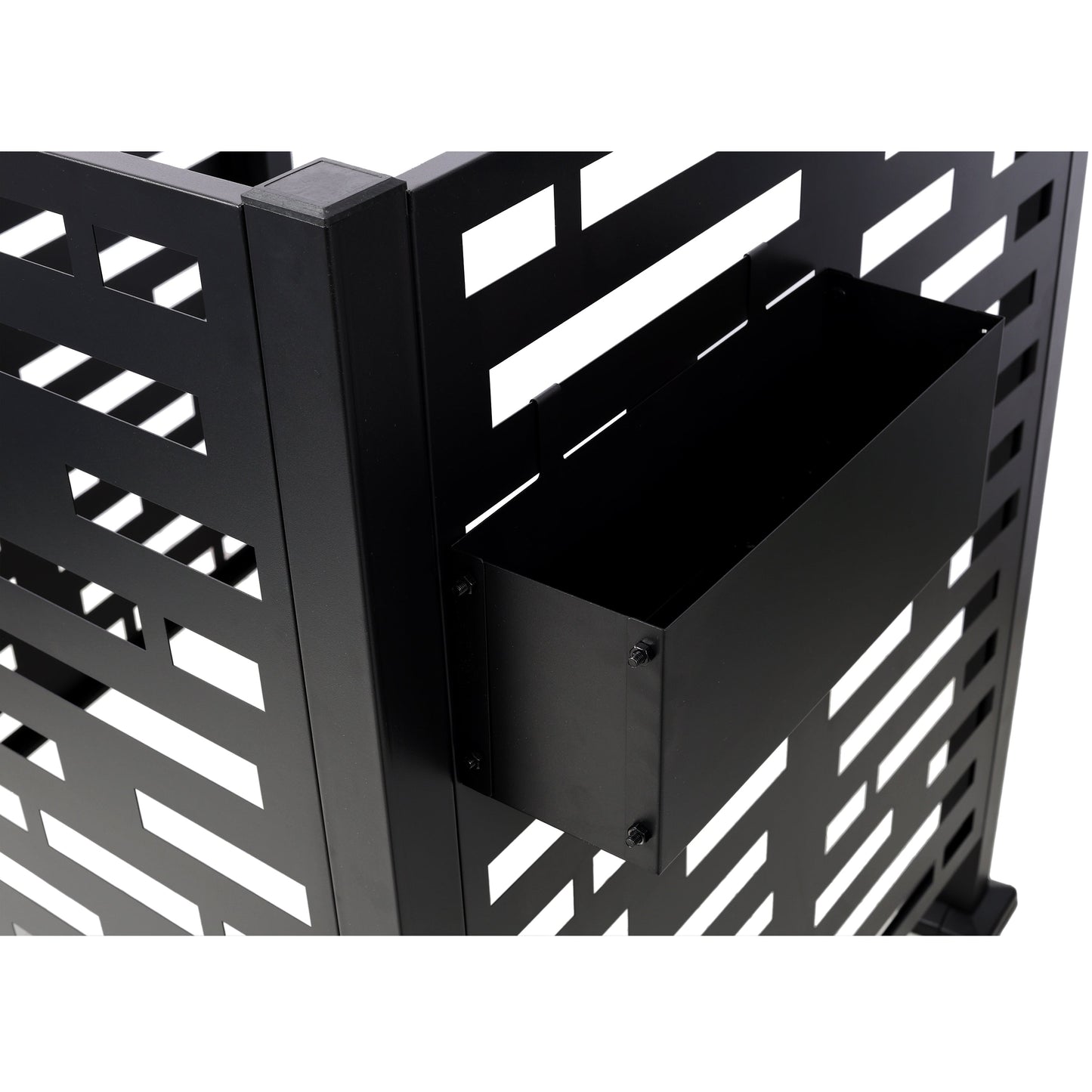 3x3 Ft Metal Air Conditioner Privacy Fence with Planter Boxes