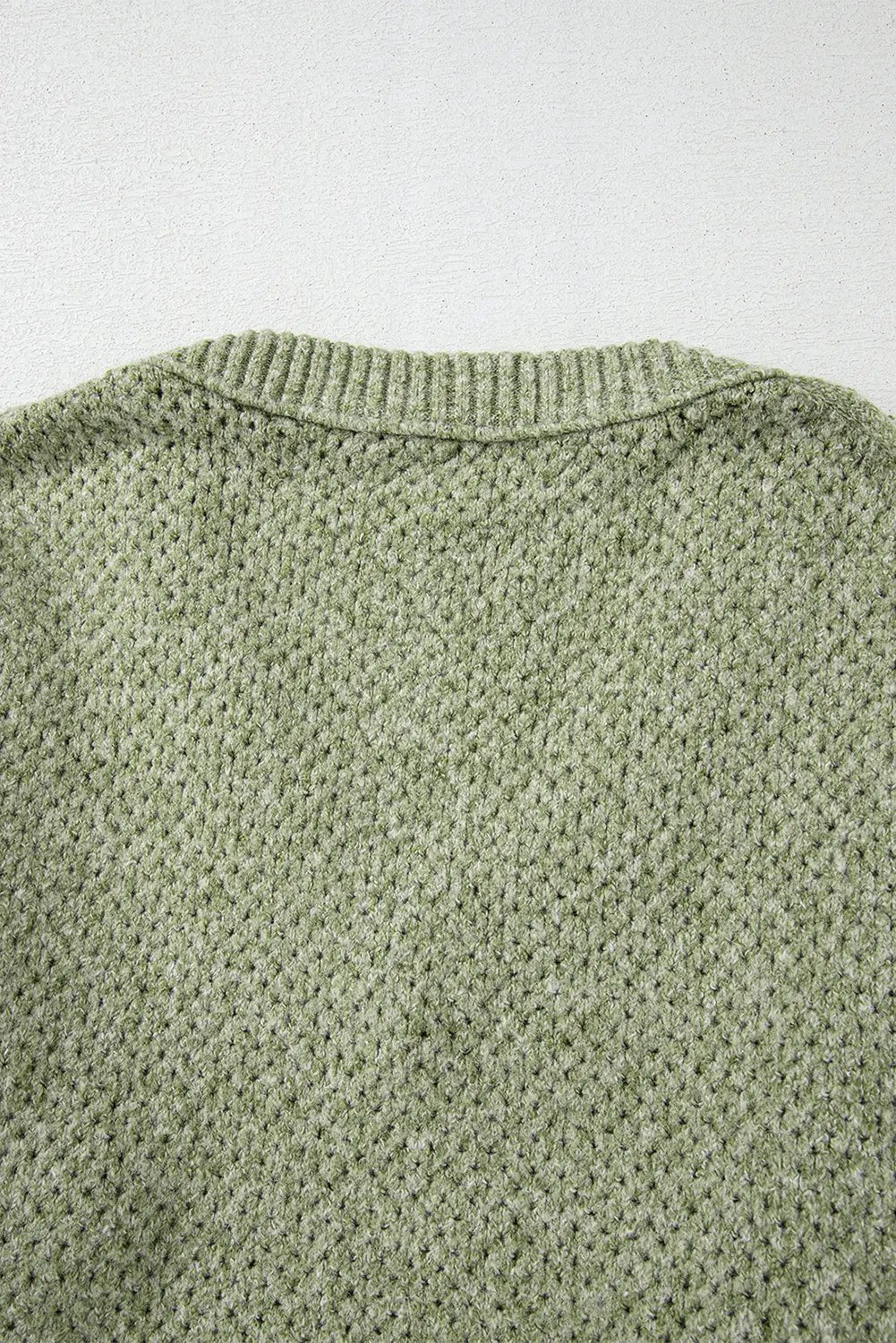 Women's Sweater - Eyelet Knit - Loose Fit, Chic Winter