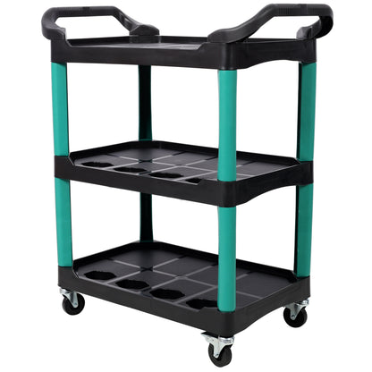 3 Tier Rolling Auto Detail Cart With Wheels